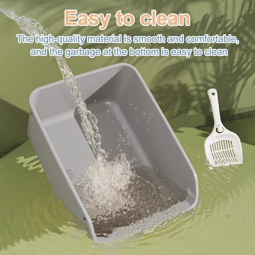 Rabbit Litter Box with Low Entry, High Back Splash Guard - Image 6