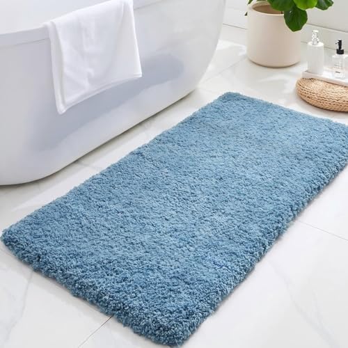 ILANGO Bathroom Rugs 60" × 24", Extra Soft Absorbent Microfiber Bath Rugs by ILANGO