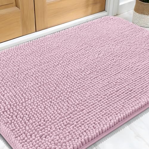 OLANLY Dog Door Mat for Muddy Paws 32x20, Super Absorbent Chenille Mud Mat by OLANLY