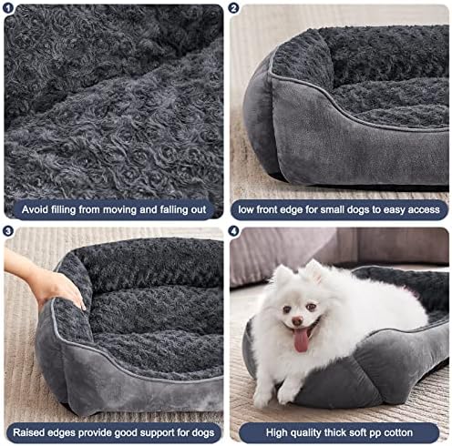 JOEJOY Rectangle Dog Bed for Large Medium Small Dogs Machine Washable Sleeping - Image 4