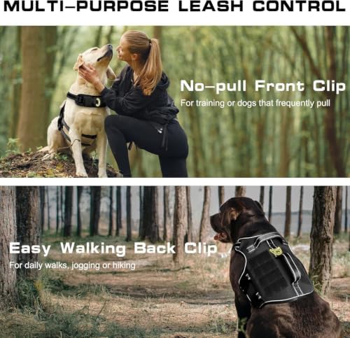 Dog Harness for Large Dogs, No Pull Tactical Vest - Image 3