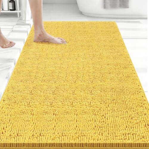 Bcoimo 48x30 Chenille Bath Mat – Non-Slip by Bcoimo