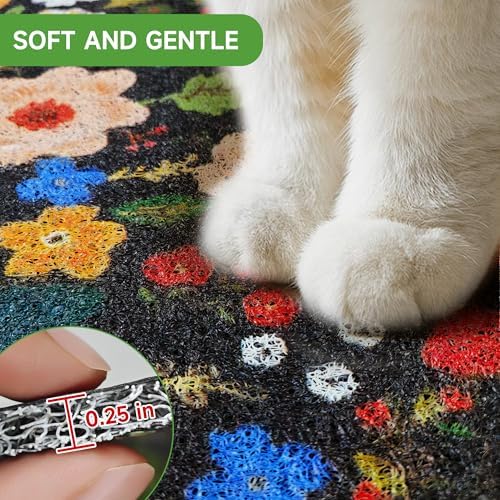 Cat Litter Mat, Traps 100% Litter, Non-Slip Kitty Litter Trapping mats - Image 5