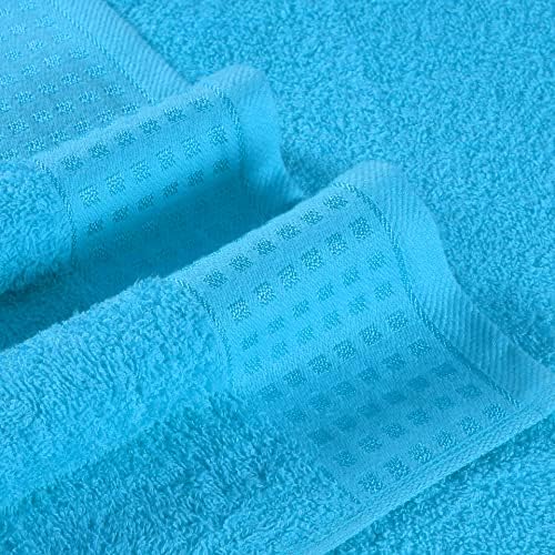 GLAMBURG 100% Cotton Ultra Soft 6 Pack Towel Set, Contains 2 Bath Towels 28x55 - Image 2