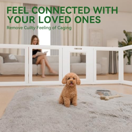 EVERFRONT Clear Acrylic Dog Playpen - Image 3