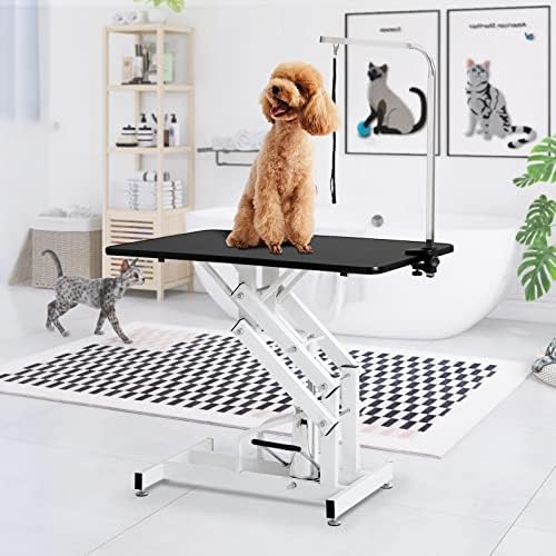 42.5” Pet Dog Hydraulic Grooming Table Adjustable Height Trimming Drying Table - Image 2