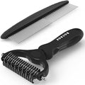 Docrok Pet Grooming Combo: Undercoat Rake, Dematting Deshedding Brush by DOCROK