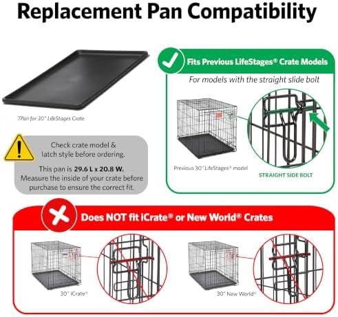 LifeStages by MidWest 30-Inch Replacement Pan, 29.625 x 20.875 x 1 Inches - Image 2