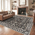Washable 6x6 Square Rug: Non Slip Soft Stain Resistant 6 ft Carpet by NYZEL