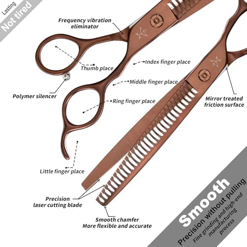 High-end Professional Dog Grooming Thinning Scissors Teeth Cutting Blending - Image 3