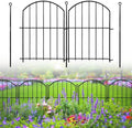 Decorative Garden Fence 17inx13in, 26 Pack Rustproof Metal No Dig Fence Animal by Thrivinest