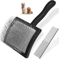 2PCS Slicker Brush for Dogs & Pet Comb, Professional Dog Grooming Brush by Unknown