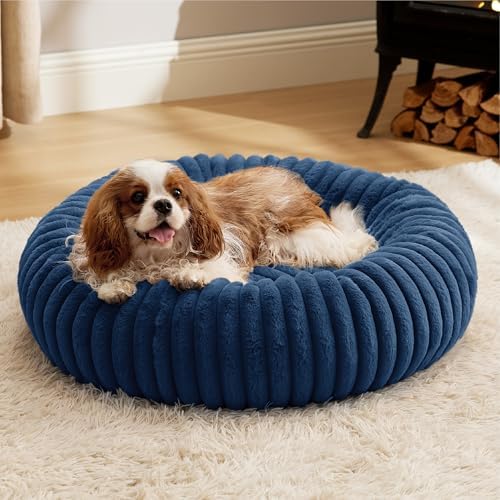 Bedsure ComfyFleece® Donut Dog Bed Medium Size Dog by BEDSURE