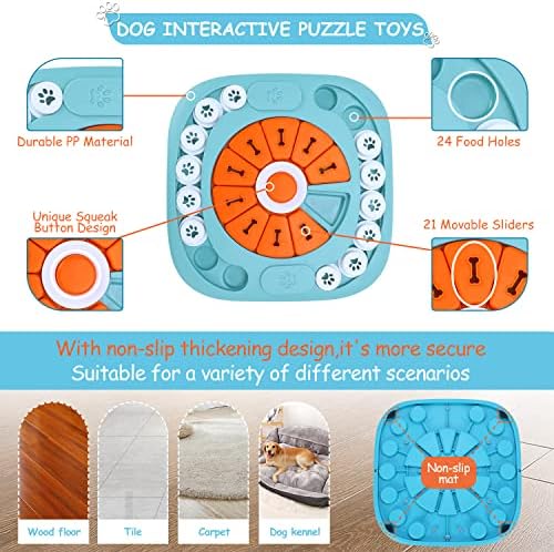 FOXMM Dog Puzzle Toys, Interactive Treat Puzzle Dog Toy - Image 3