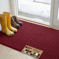 GORILLA GRIP SoakSTOPPER Dog Door Mat, Machine Wash and Dry, 48x30 Burgundy by GorillaGrip