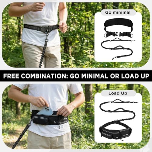 Hands Free Dog Leash with Waist Pack Bungee - Image 6