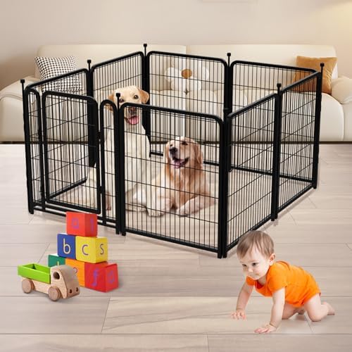 Garden Fencing 36 Inch High, 4 Panels Total 8.9 Ft Dog Fencing Outdoor - Image 6
