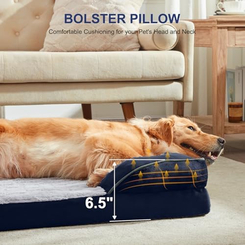 FURTIME Orthopedic Medium Dog Bed, Supportive Waterproof Pet Bed - Image 2