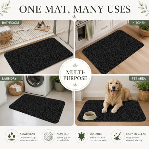 Natural Diatomaceous Earth Bath Mat, Ultra Thin Quick Dry Floor Rug - Image 7