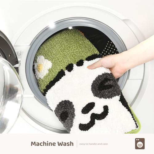 Molesun Panda Bath Mat 20x31, Soft Absorbent Microfiber Bath Rugs - Image 7
