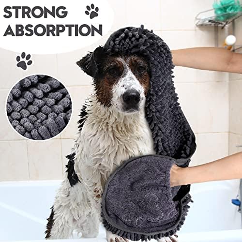 Newwiee 4 Pcs Large Dog Towels for Drying Dogs Microfiber Shammy - Image 6
