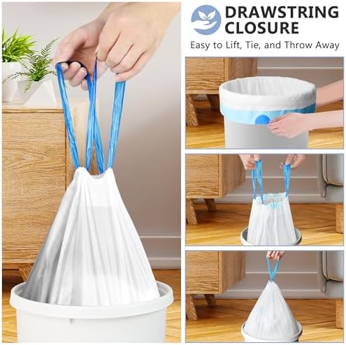 4 Gallon Drawstring Trash Bags - Image 4