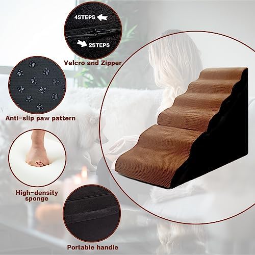 6-Step Dog Steps for High Beds 30" H - Image 4