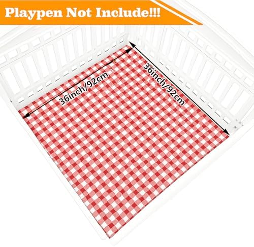 Dog Playpen Bottom Pad Fits for 36 Inch 4 Panels Exercise Pet Playpen, Dog - Image 2