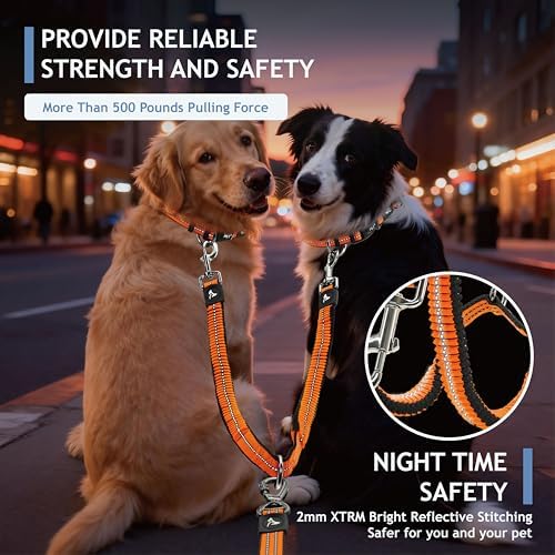 Kruz Double Dog Leash for Two Dogs Dual Leash Coupler - Image 6