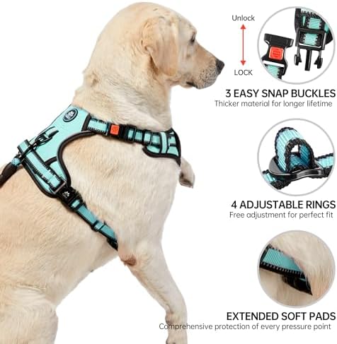 NESTROAD Dog Harness for Medium Sized Dog, No Pull Dog Vest Harness Set - Image 4