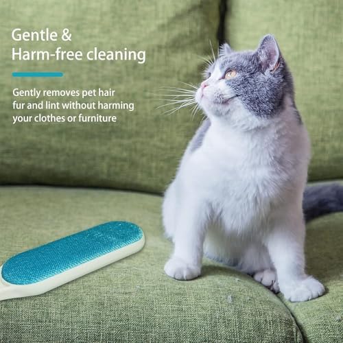 2 Pack Furniture Lint Remover Brushes, Double Sided Self Cleaning Loose Hair - Image 6