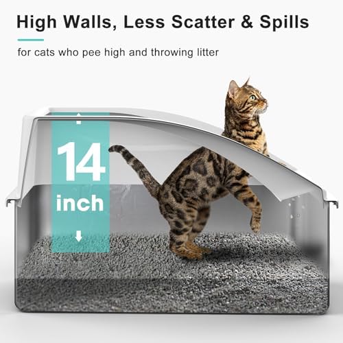 AIPERRO Stainless Steel Litter Box | XXL Deepened 8" Design Metal Cat Box - Image 2