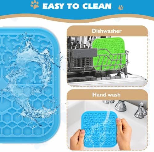 2 Pack Lick Mat for Dogs and Cats, Dog Slow Feeder Dowl Mat for Bathing - Image 5