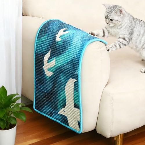 Sisal Cat Scratcher Mat Floor & Wall Cat Scratching Pad - Image 6