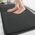OLANLY Thick Memory Foam Bathroom Rugs 32x20, Absorbent Bath Mat, Dark Grey by OLANLY