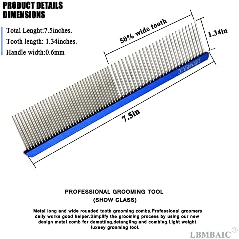 Metal Dog Grooming Combs Shedding Tangles - Image 5