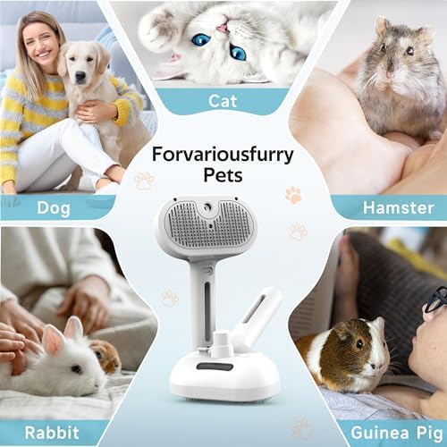 Pet Grooming Brush with Electronic Mist Spray - Image 6