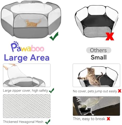 Pawaboo Small Animals Playpen, Large Chick Brooder - Image 6