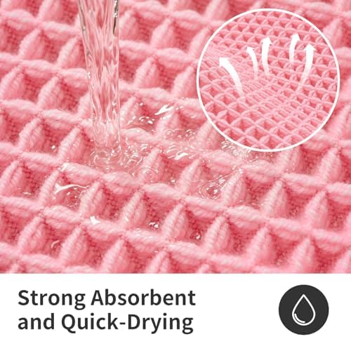 ILANGO Upgraded Waffle Bath Rug 24x36, Super Absorbent Non Slip Bath Mat - Image 6