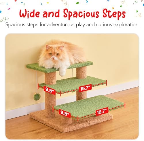 15''H Green Multi-Step Pet Stairs - Image 4