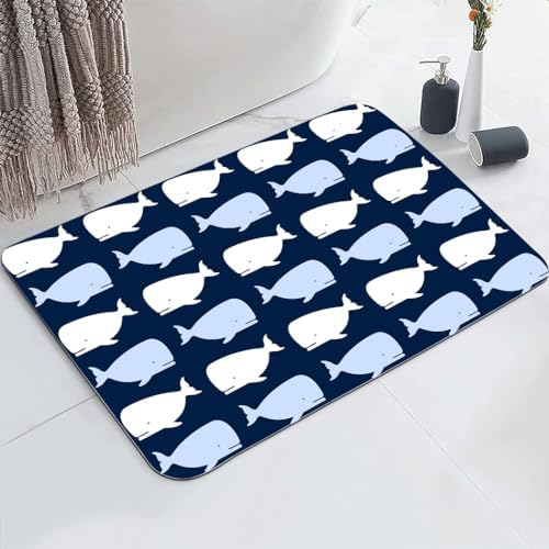 YISUMEI Ocean Whale Bathroom Mat, Non-Slip Super Absorption Bath Carpet by Unknown