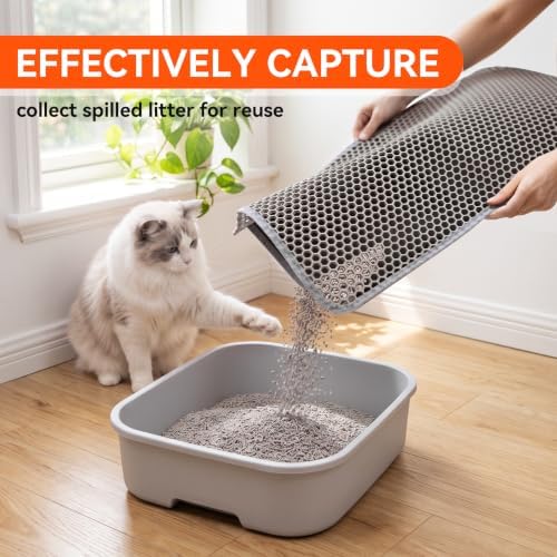 Cat Litter Mat, Double Layer Litter Trapping Mat - Image 3