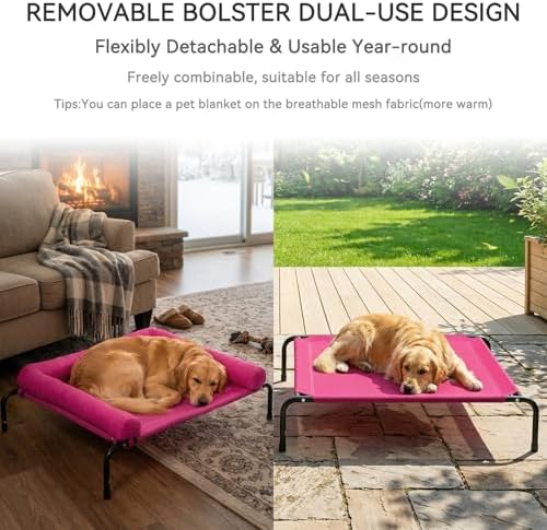Cooling Elevated Dog Bed for Large Dogs, Outdoor Raised Dog Beds Dogs Cot - Image 6