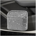 Bling Car Trash Can with Lid, Sparkly Mini Crystal Litter Container Auto by Unknown