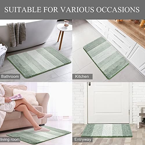 Kmson Ombre Bath Mat for Bathroom, Non Slip Ultra Soft and Thick Water - Image 6