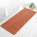 Chenille Bathroom Runner Rug 24"x60" Coral, Plush Bath Mat by Kildoss