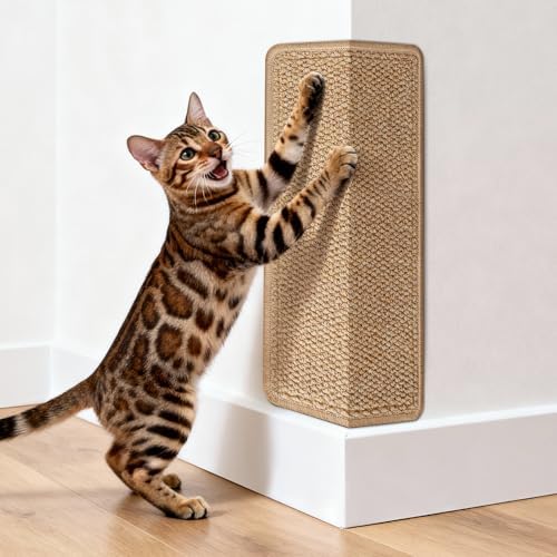 ENONCI Corner Cat Scratcher Wall, 19.6x9.8 Cat Scratcher Pad by ENONCI