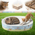 Cardboard Cat Scratcher Bed for Indoor Cat, Extra Large Cat Scratching Board by FANJUN-AMTECH