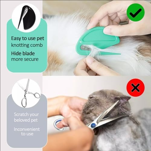 5pcs Pet Knot Opener Knotting Comb Removal Dematting Hair Flea Brush Shedding - Image 5