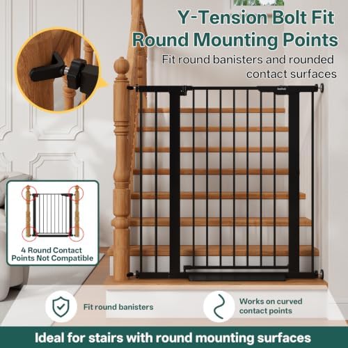 InnoTruth 27-36.6 in Wide x 35.5 in High Extra Tall Baby Gate - Image 6